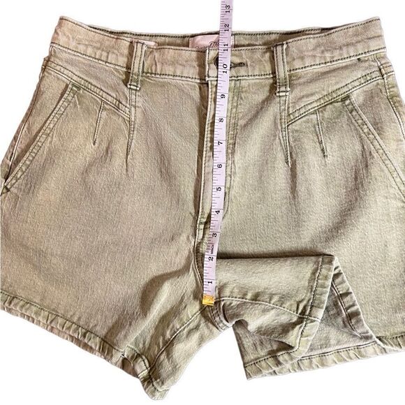 Universal Thread High-Rise A-Line Midi Jean Shorts green size 4/27 - Picture 11 of 14
